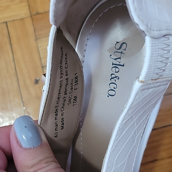 Style&co White High Heels 👠 US 10 - Picture 4 of 4